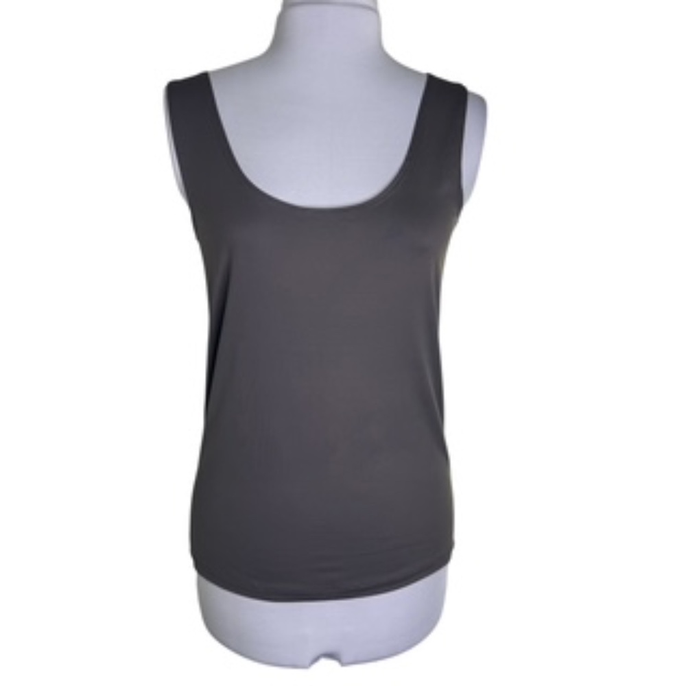 Gillian & Nicole Scoop Front/Back Neck Taupe Camisole Tanks Size L